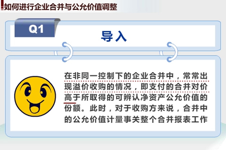 如何进行企业合并与公允价值调整哔哩哔哩bilibili