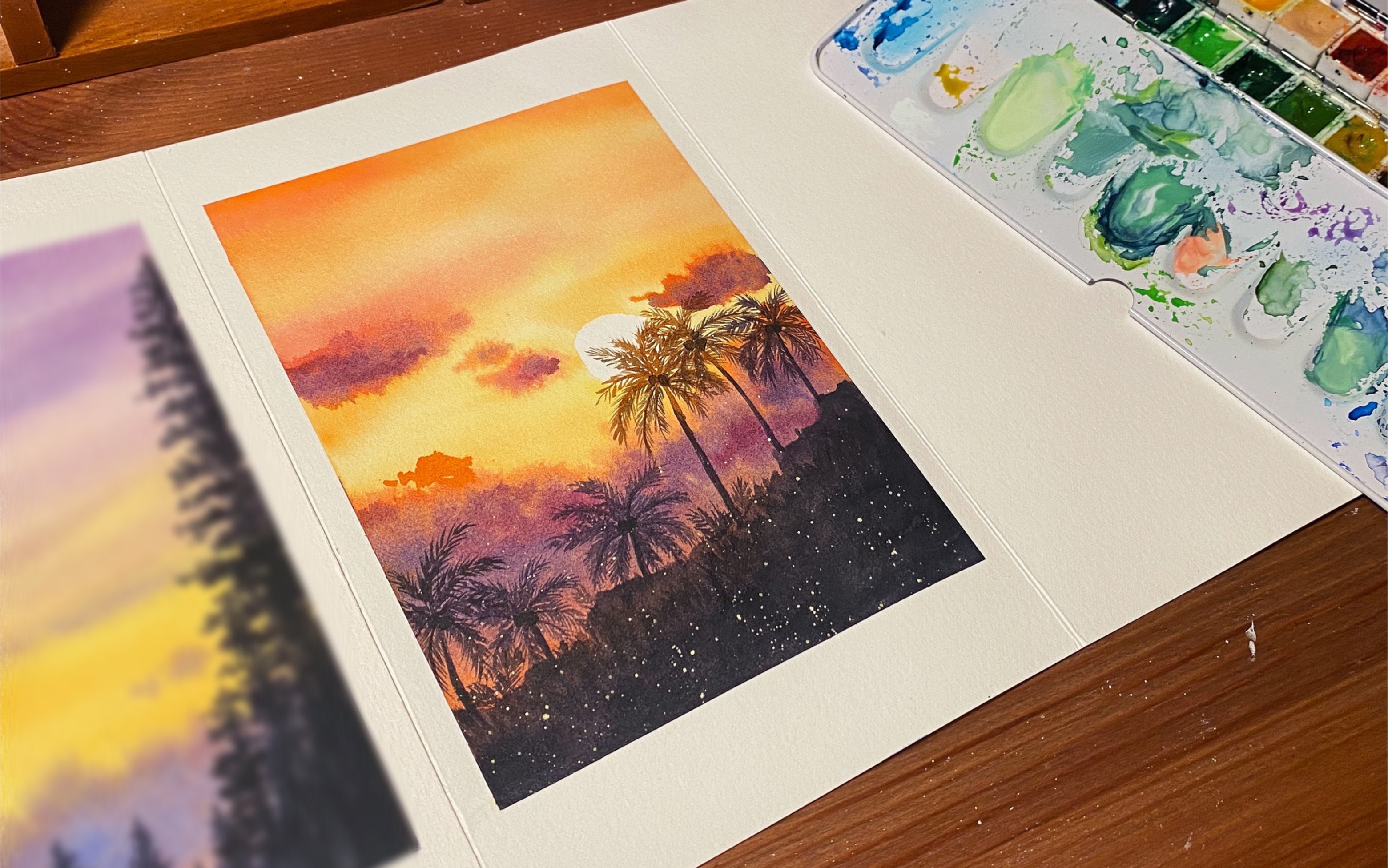 day10 | 米蒂水彩暑期30天团练 | 水彩风景