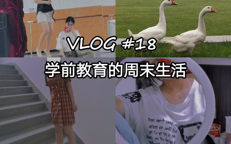 【学前徐飒飒】VLOG #18 学前的周末|宁波幼儿师范|宁波教育学院|吃播美少女|咖喱盖浇饭|寝室小扫除|舞蹈房|雨中狂奔|练书法|弹钢琴|夏天的风|小红帽哔哩...