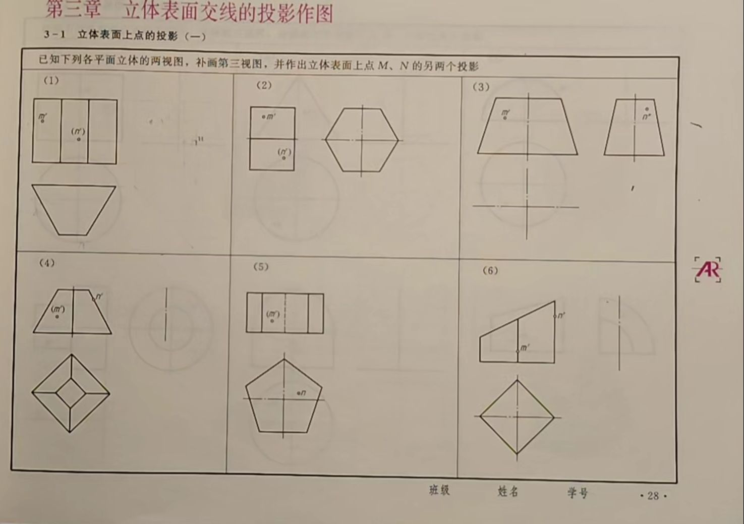 麦氏点体表投影图片