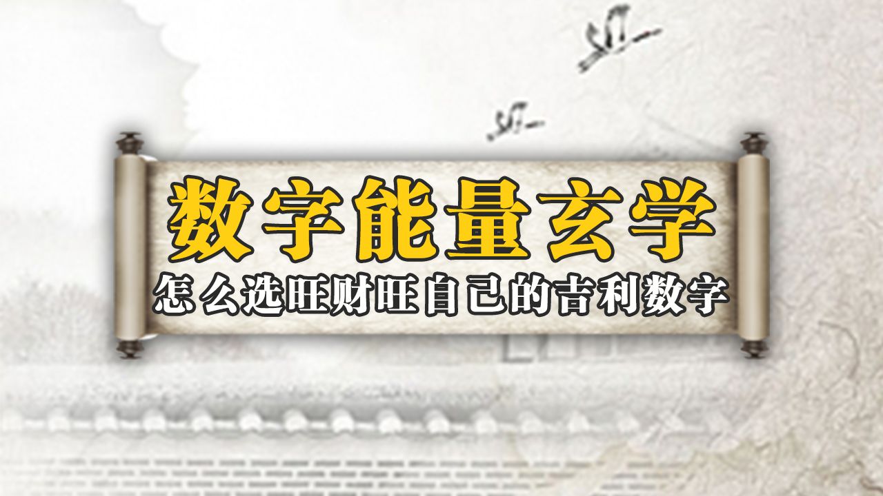 数字能量玄学|怎么选旺财旺自己的吉利数字哔哩哔哩bilibili