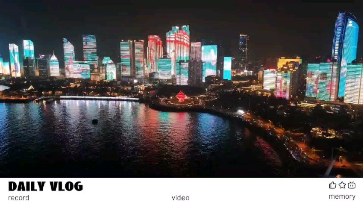 懒得剪了,反正没人看(青岛情人坝 灯光秀)