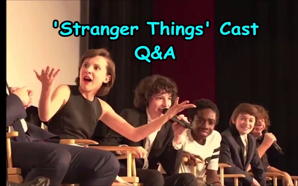 [图]怪奇物语全剧组齐聚接受SAG活动采访 'Stranger Things' Cast Q&A（声音已较正）