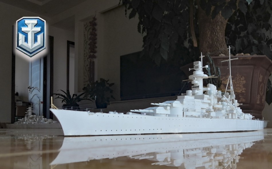 【纸模型】沙恩霍斯特号战列舰(制作过程)