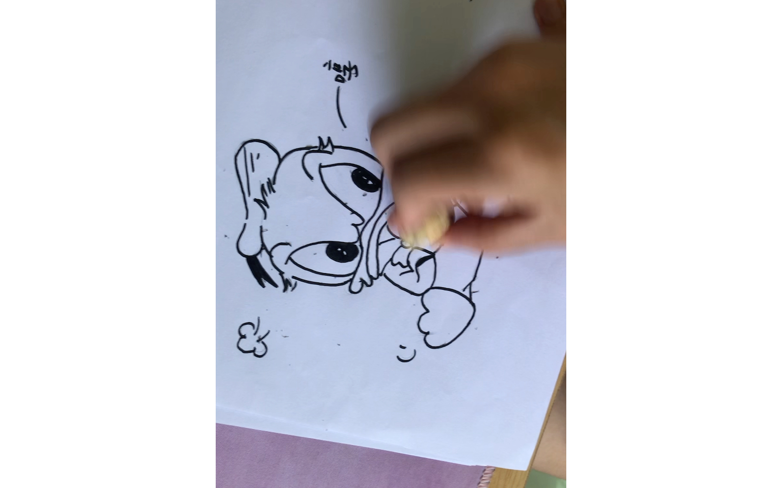 【简笔画】生气的唐老鸭