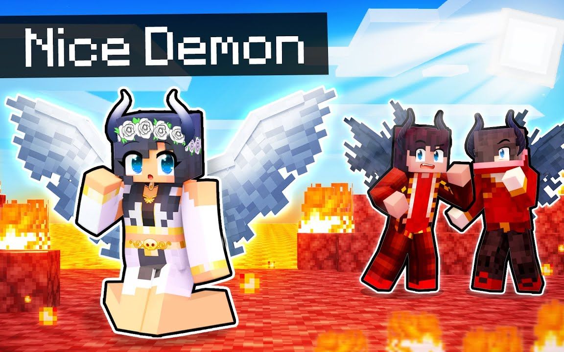 [图]【Aphmau】我的世界|成为一个好恶魔Playing as the NICE DEMON In Minecraft!