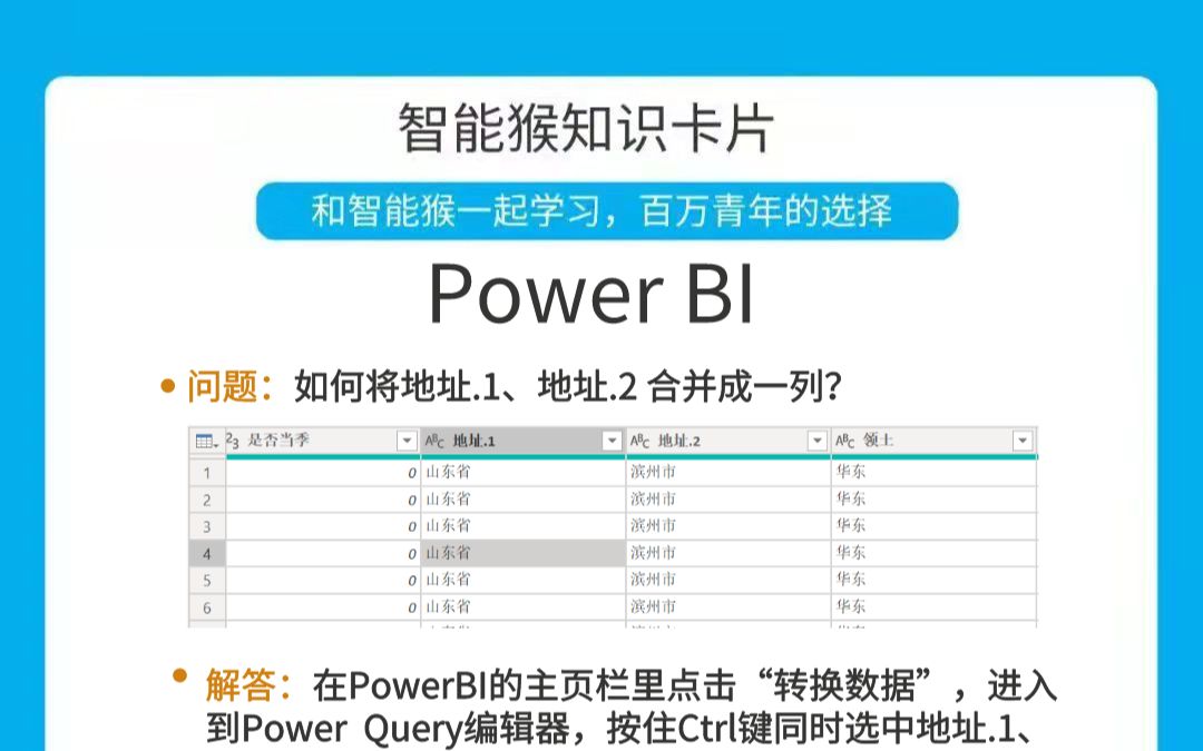 如何将地址.1、地址.2合并成一列?哔哩哔哩bilibili