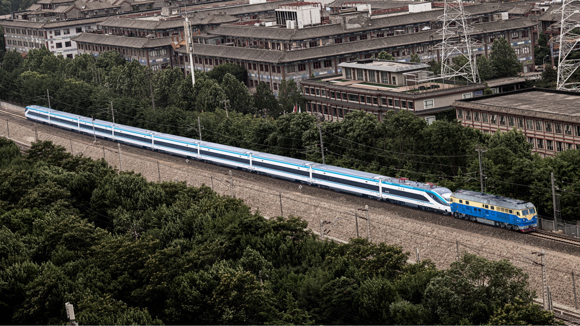 【国铁新车】中车南京浦镇cr220j初音桶通过东星联络线无火回送环铁