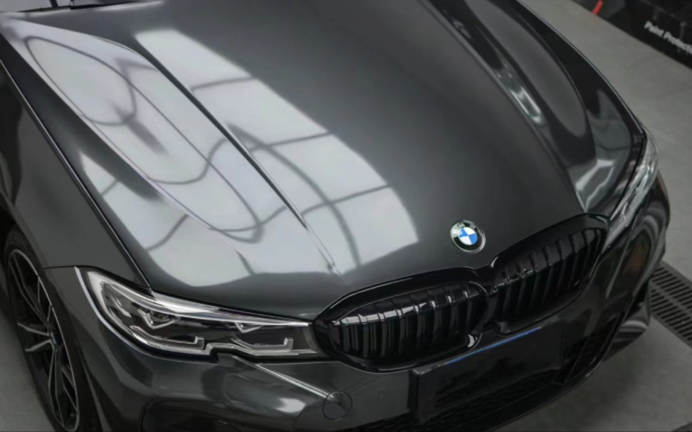 宝马改装改色系列~pet漆面金属煤炭灰~领得车膜~广东佛山工厂直营品牌