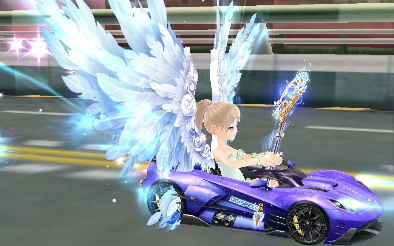 真实的qq飞车玩家现状水平(指带上大翅膀)