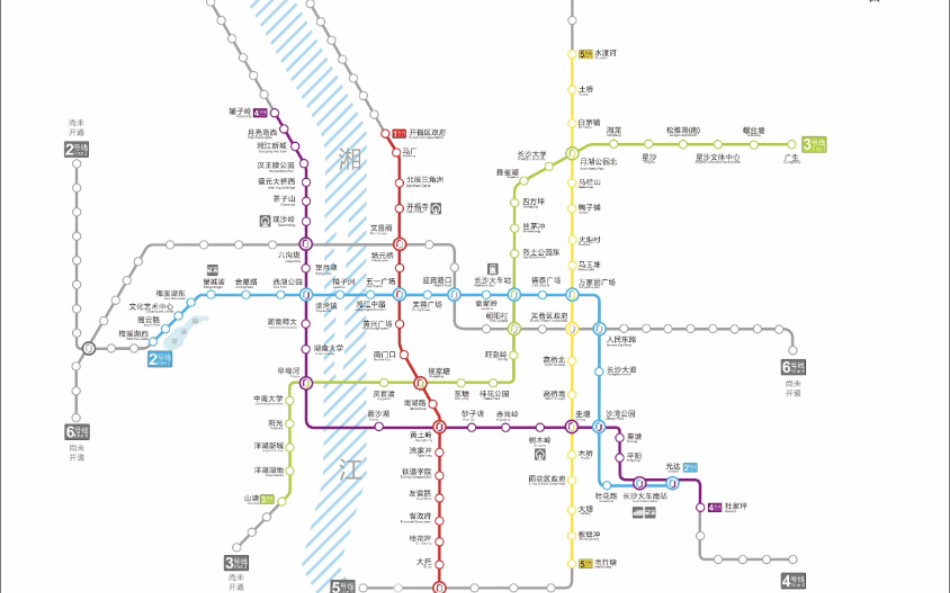 [图]【三国遗址公园】《迷你地铁》在游戏中还原长沙地铁线路图