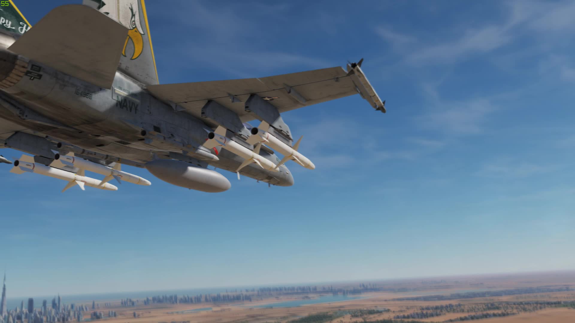 dcs fa-18c 试射agm-88 哈姆反辐射导弹