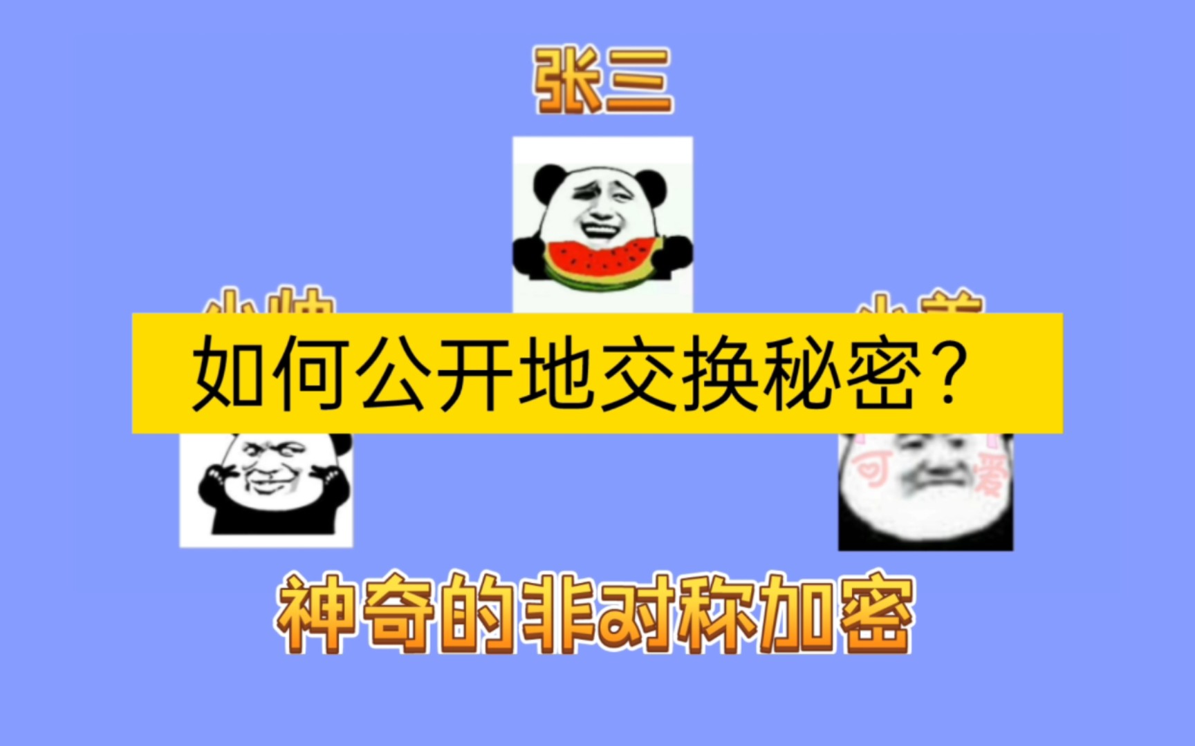 【科普】如何公开地交换秘密?带你了解神奇的非对称加密!哔哩哔哩bilibili