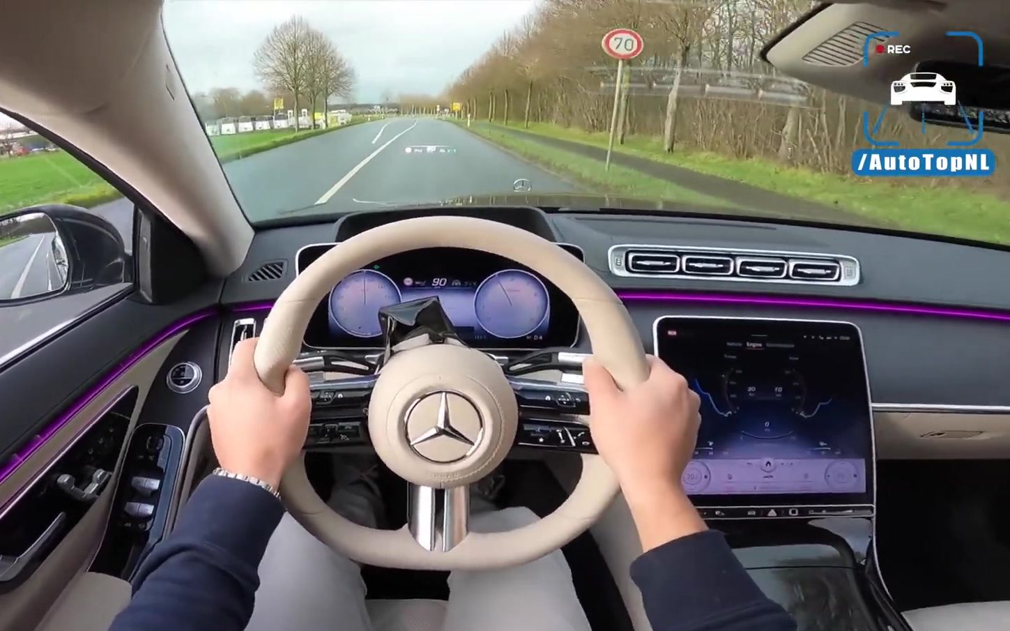 第一视角开豪车:mercedes-benz s500 w223