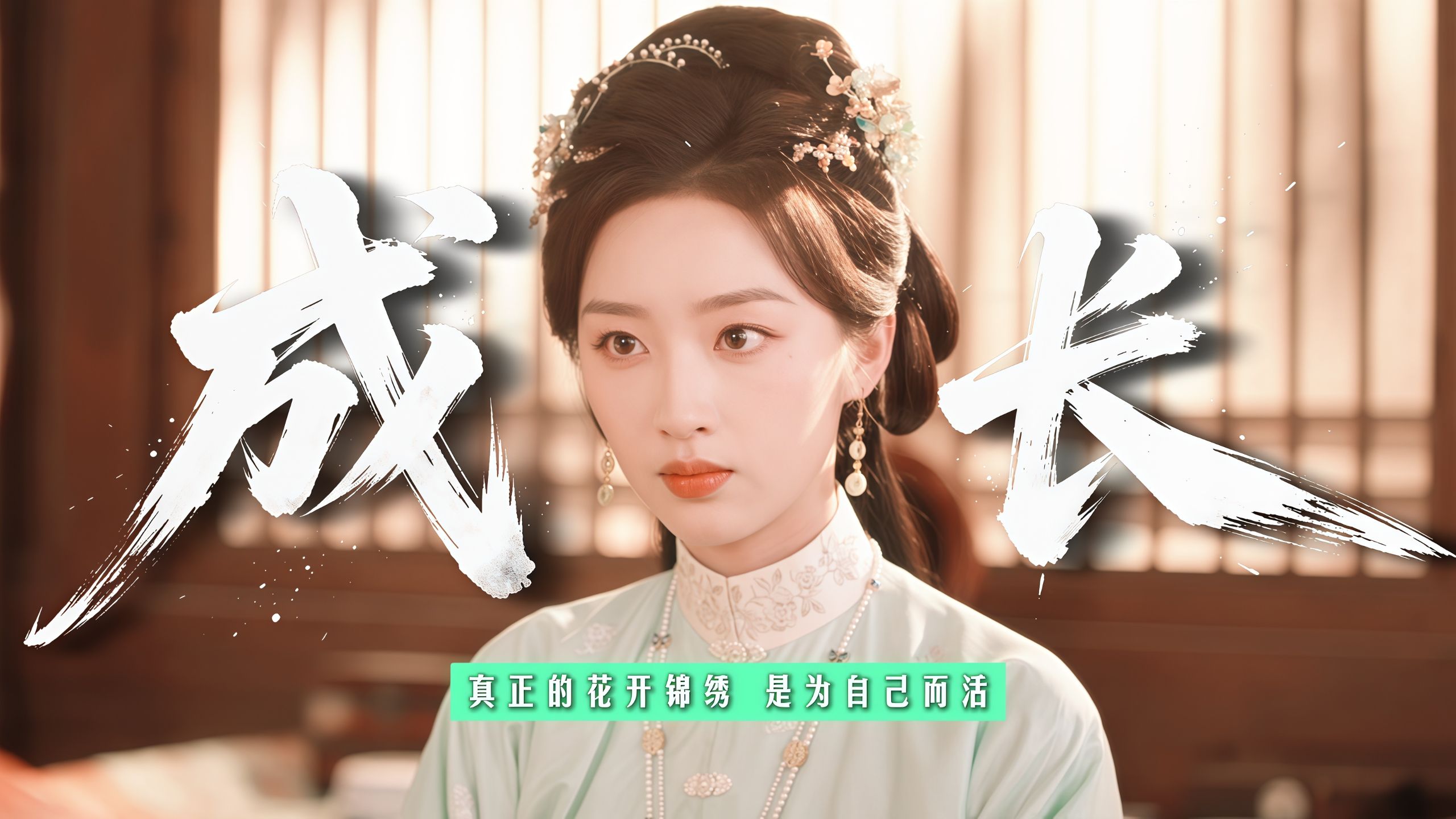 纯正的女本位叙事！我愿称之为古偶顶级成长线！真正的花开锦绣，是为自己而活！