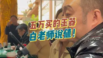 大姐五万买的玉器，白老师都说值！