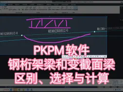 Descargar video: PKPM软件，钢桁架梁和变截面梁的区别、选择与计算