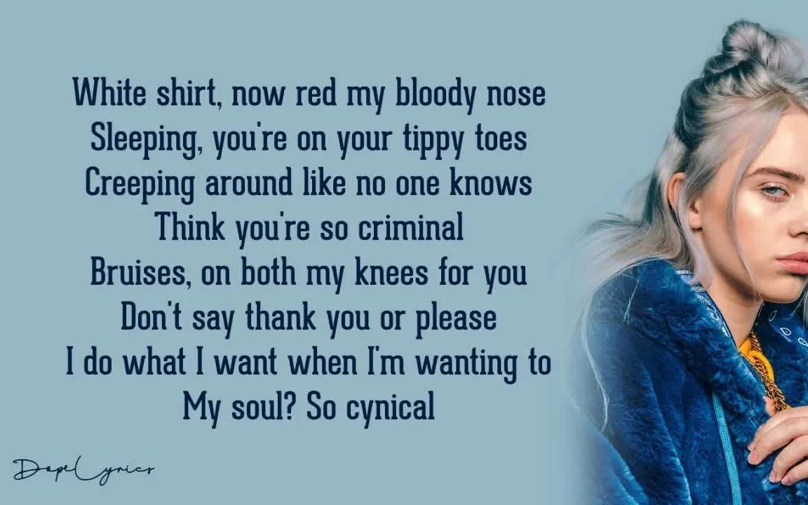 bad guy - billie eilish (lyrics)-歌词版