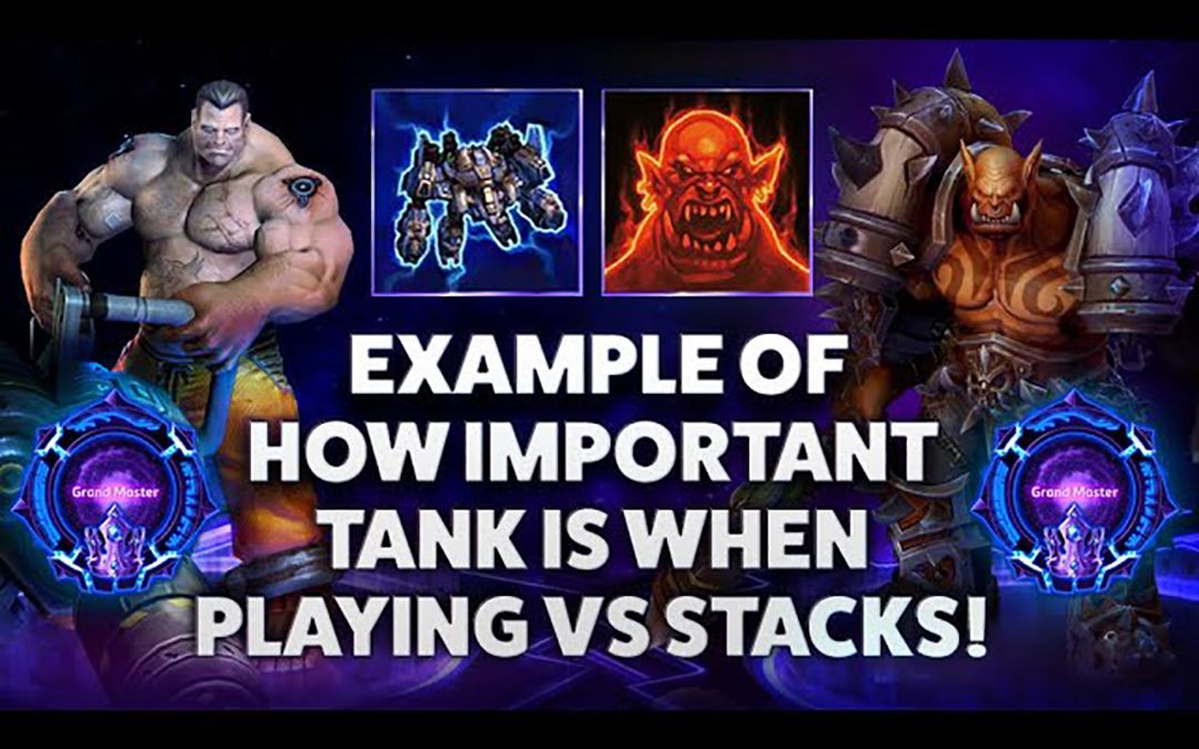 泰凯斯 Tychus & Garrosh  EXAMPLE OF HOW IMPORTANT TANK IS WHEN PLAYING VS STACKS!哔哩哔哩bilibili风暴英雄精彩集锦