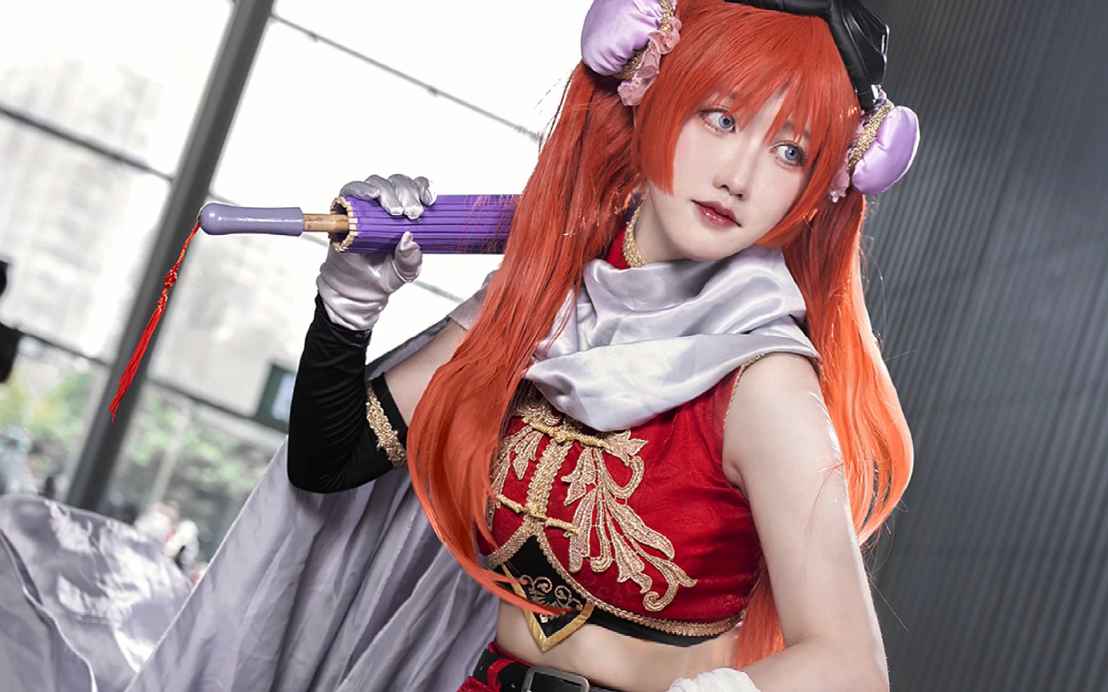 女别三日,必当千娇百媚【银魂cosplay/神乐伪两年后cos场照】