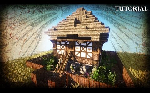 [Dukonred1][Minecraft Tutorial] How to Build a Realistic Medieval Granary哔哩哔哩bilibili