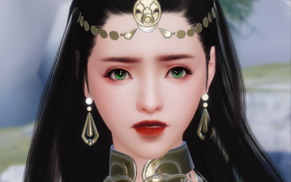 一梦江湖捏脸数据 伽蓝印象脸  西域美人