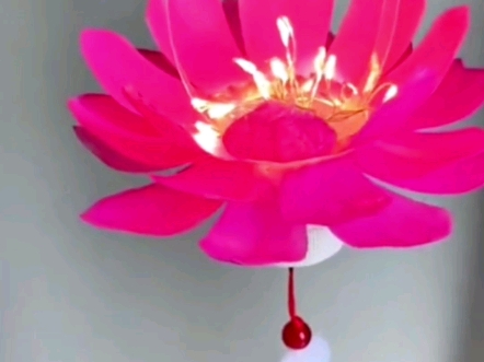 中秋节手工灯笼,用矿泉水瓶做好看的莲花灯笼