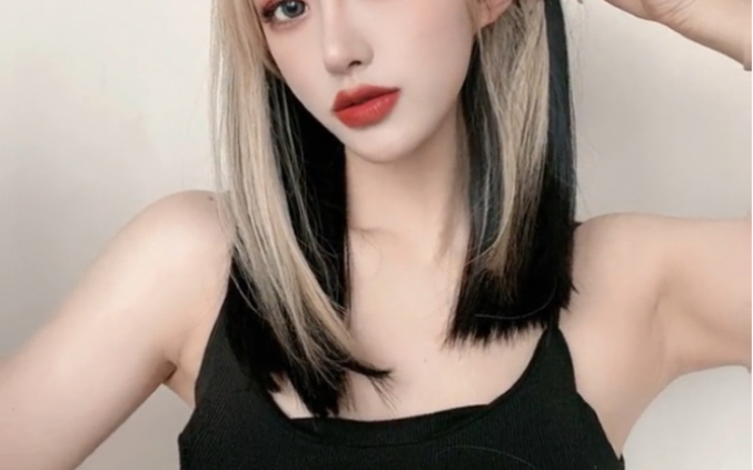 白金色加挂耳染具显白适合夏天的发色汉中染发汉中接发汉中染发发色