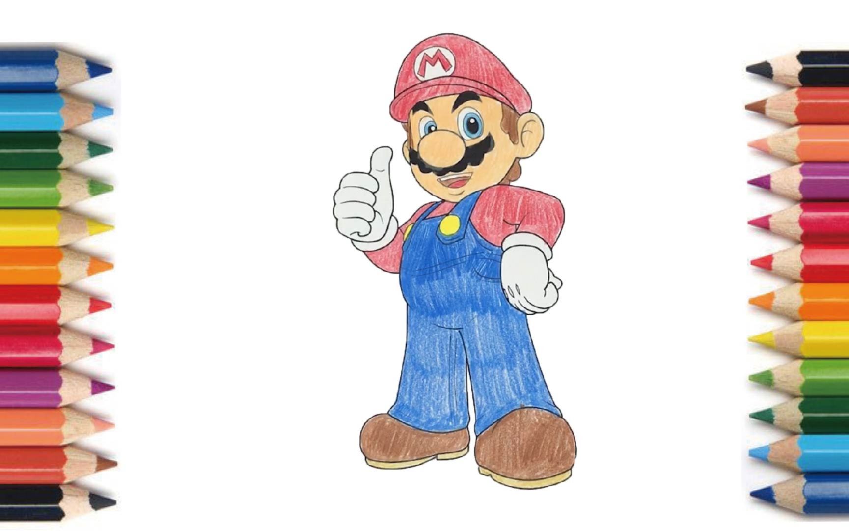 【coloring】 mario 【塗り絵】マリオ 【畫畫】馬里奧