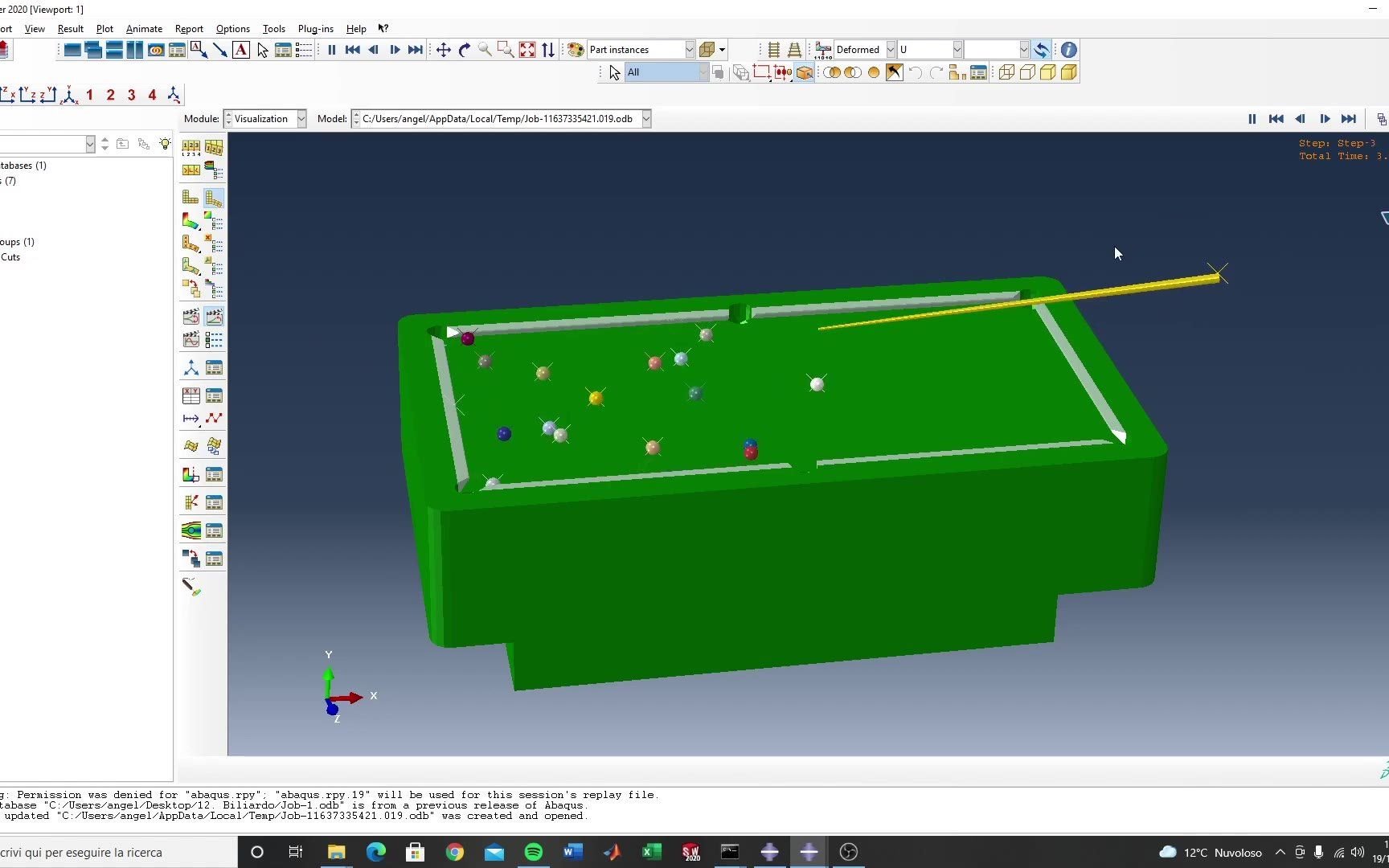 [图]基于 Abaqus CAE 的打台球仿真模拟（离大谱了。。）