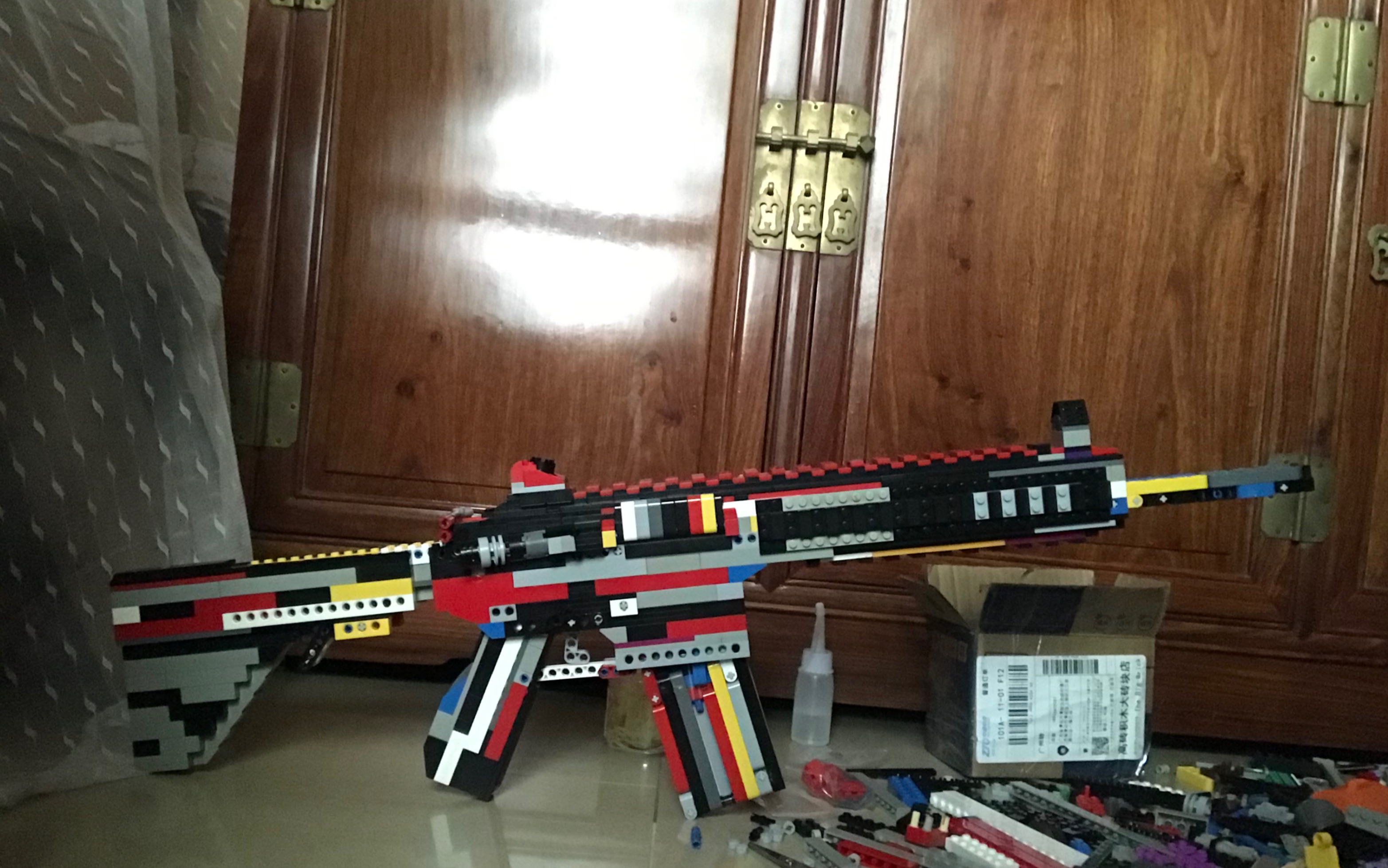 活动作品乐高moc乐高m416hk416比动能未超18j