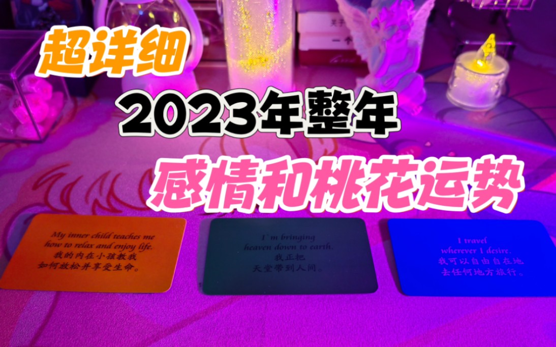 【超详细】2023整年感情和桃花运势!哔哩哔哩bilibili