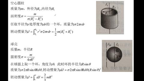 转动惯量】球体，球壳转动惯量推导_哔哩哔哩_Bilibili