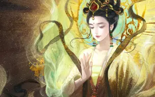 Download Video: 【绘画过程】新敦煌风-祈愿