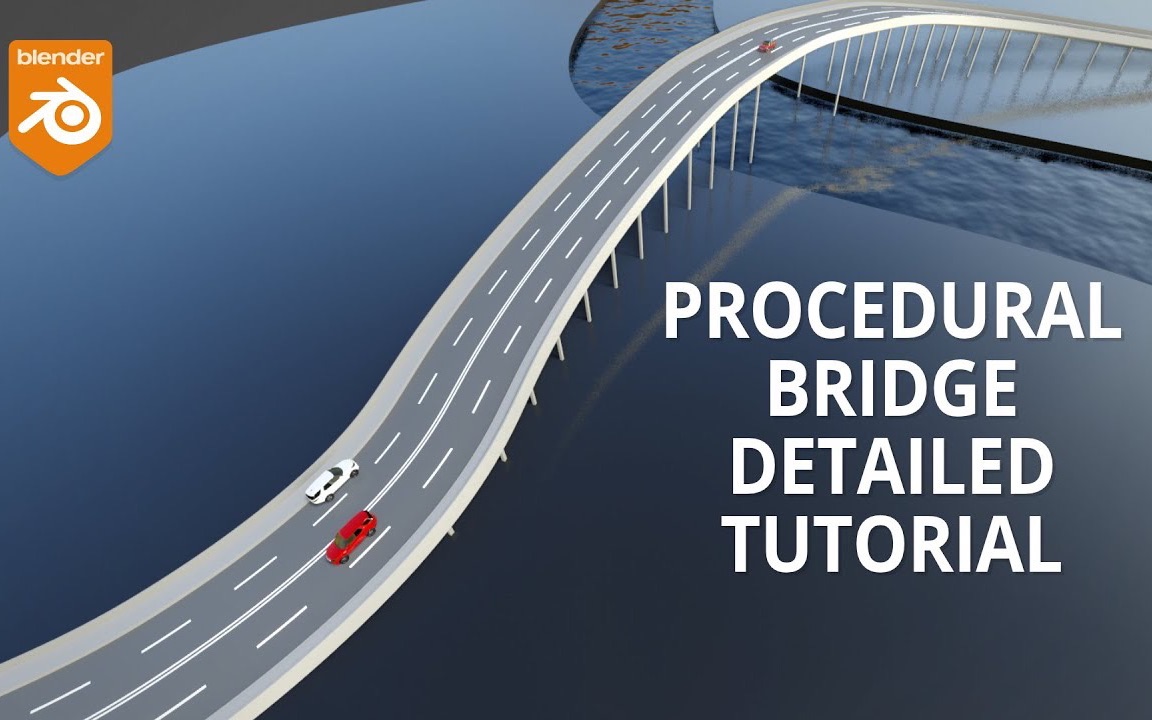 Blender 轻松创建程序化桥的教程哔哩哔哩bilibili
