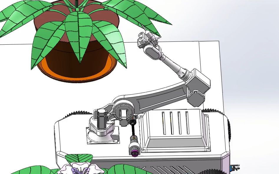 授粉机器人模拟运行视频