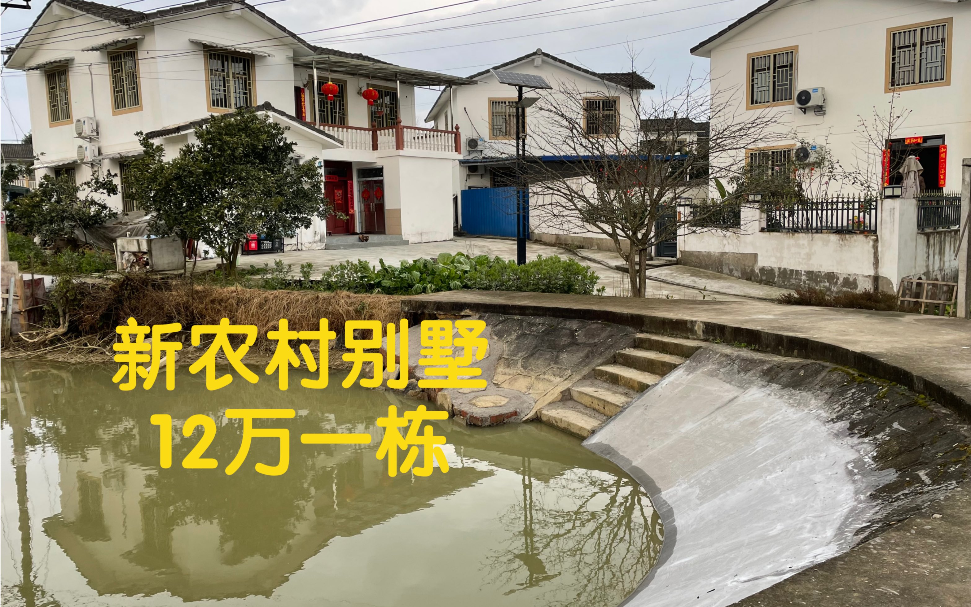 [图]新农村统一修建独栋别墅，12万一栋还带花园，你会来这样的地方养老吗