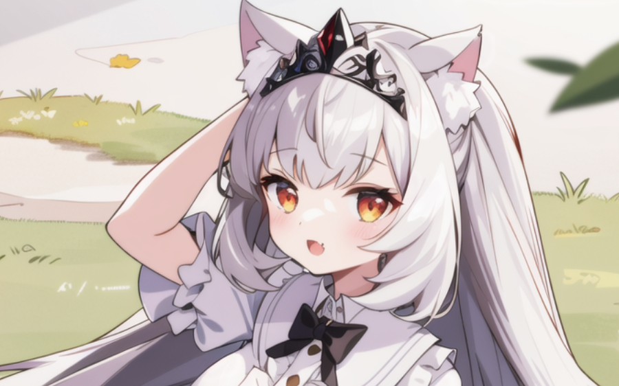 小男孩被变成了白毛狼娘大姐姐