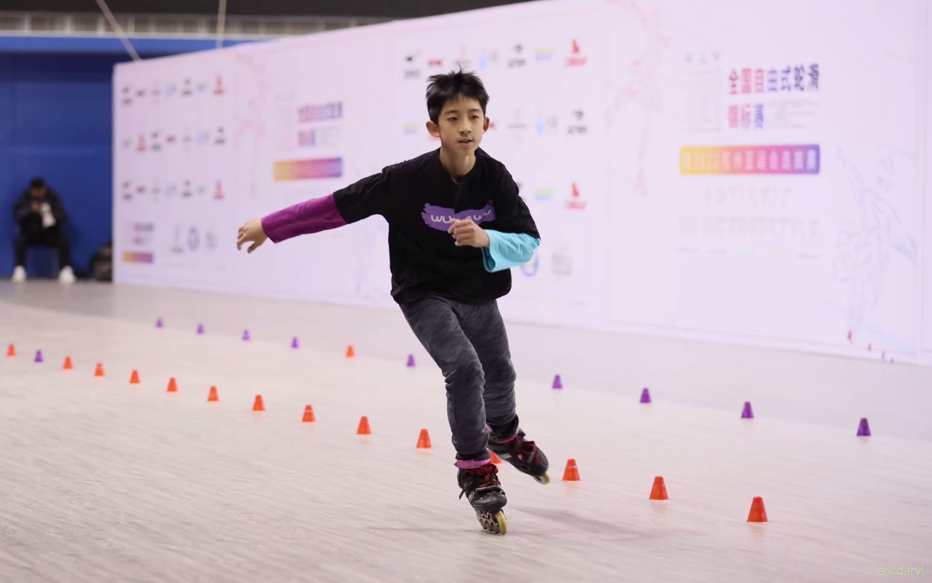 7th 胡家逸 2021 全国轮滑锦标赛 青年男子 花式绕桩