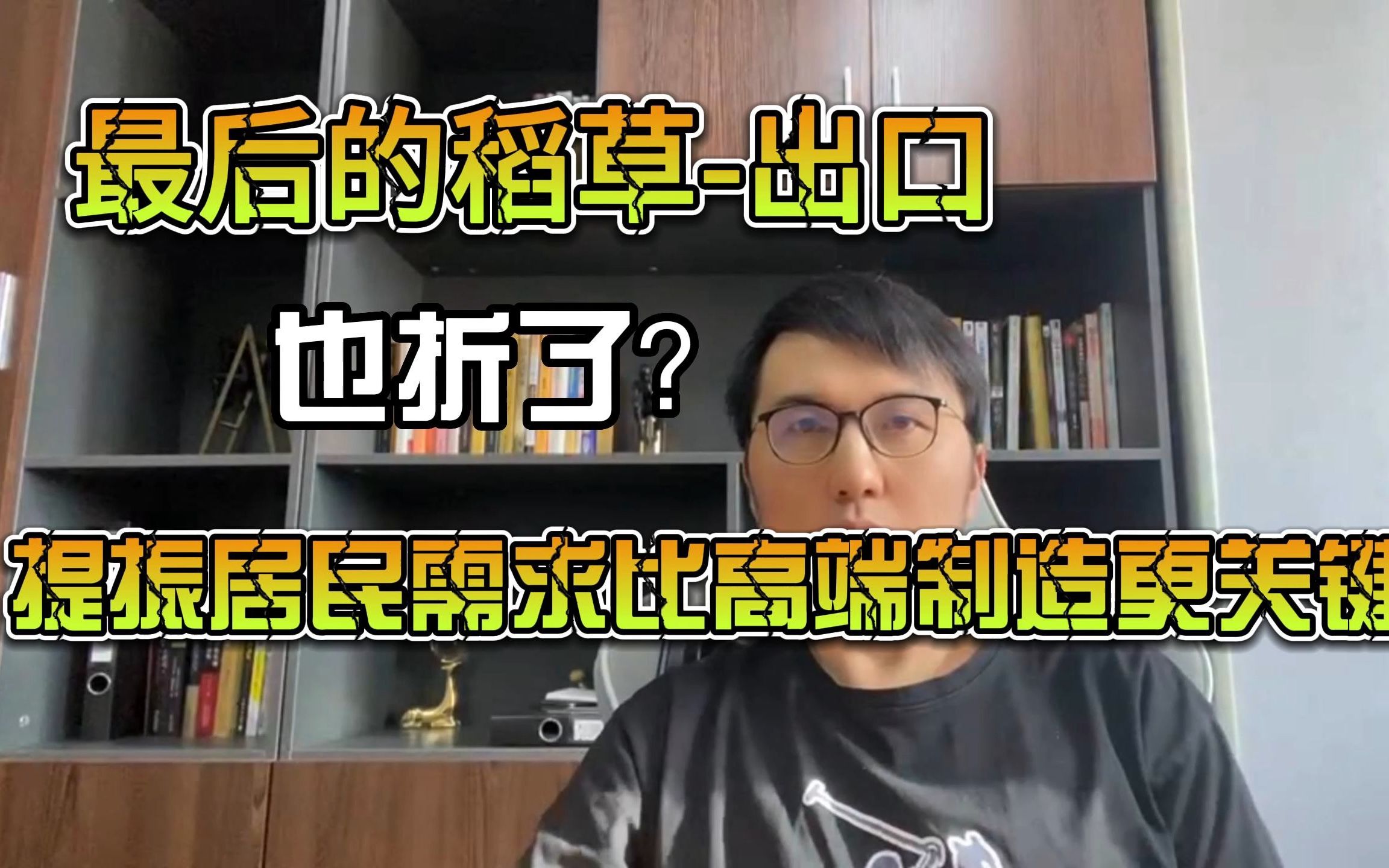 最后的稻草出口也折了!是时候真实考虑居民收入了!哔哩哔哩bilibili