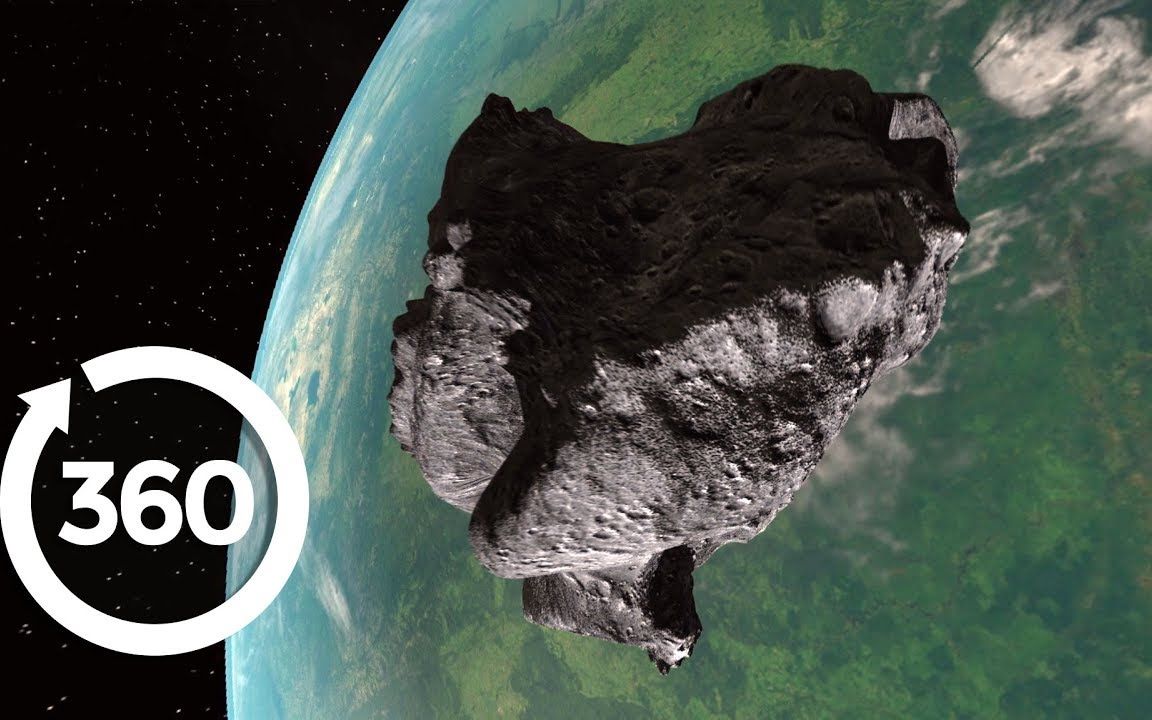 【360°全景vr】小行星撞击地球 模拟现实 4k