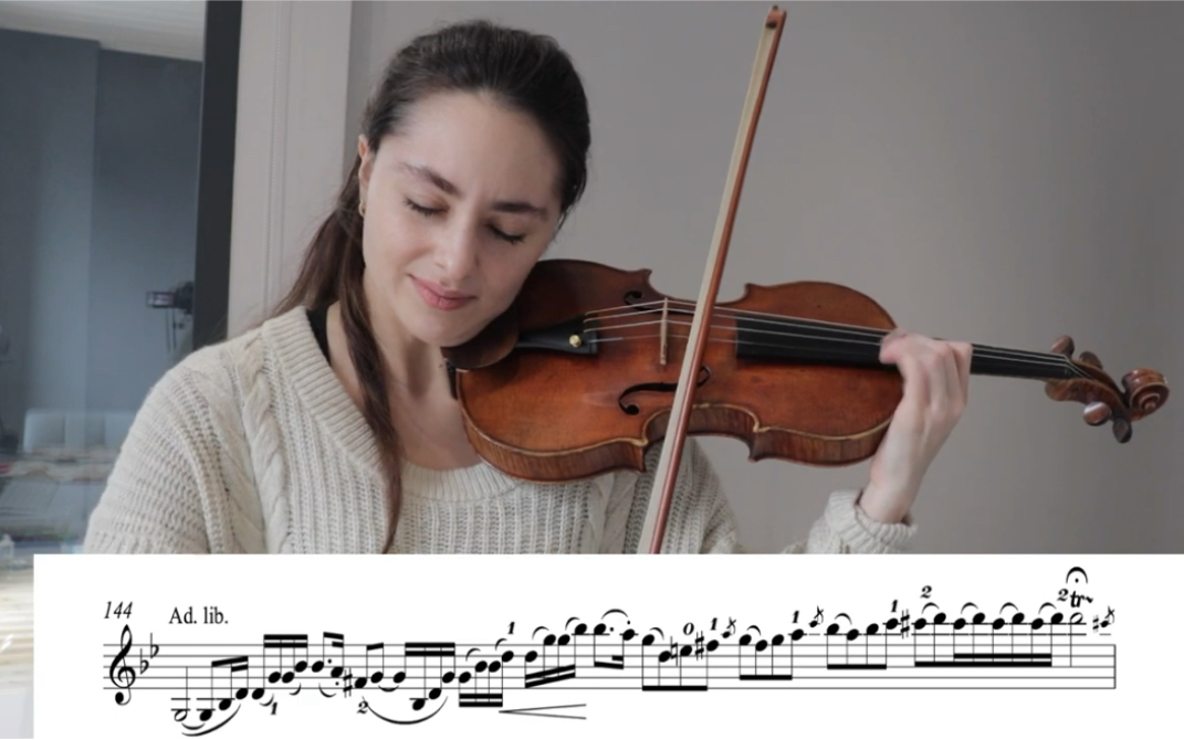 [图]Esther Abrami & 看我练习-布鲁赫g小调小提琴协奏曲 Watch Me Practice Bruch Concerto - Violin