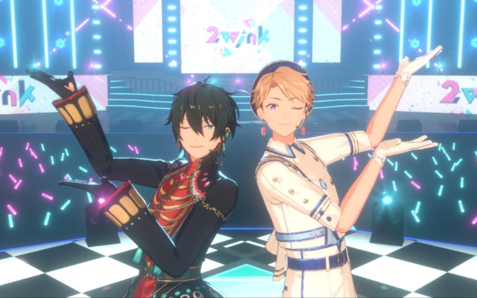 【偶像梦幻祭】闺蜜组的play "tag"(影片美伽/鸣上岚卡池衣装)