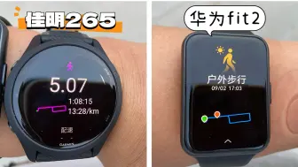 下载视频: 华为fit2和佳明265运动公里数对比