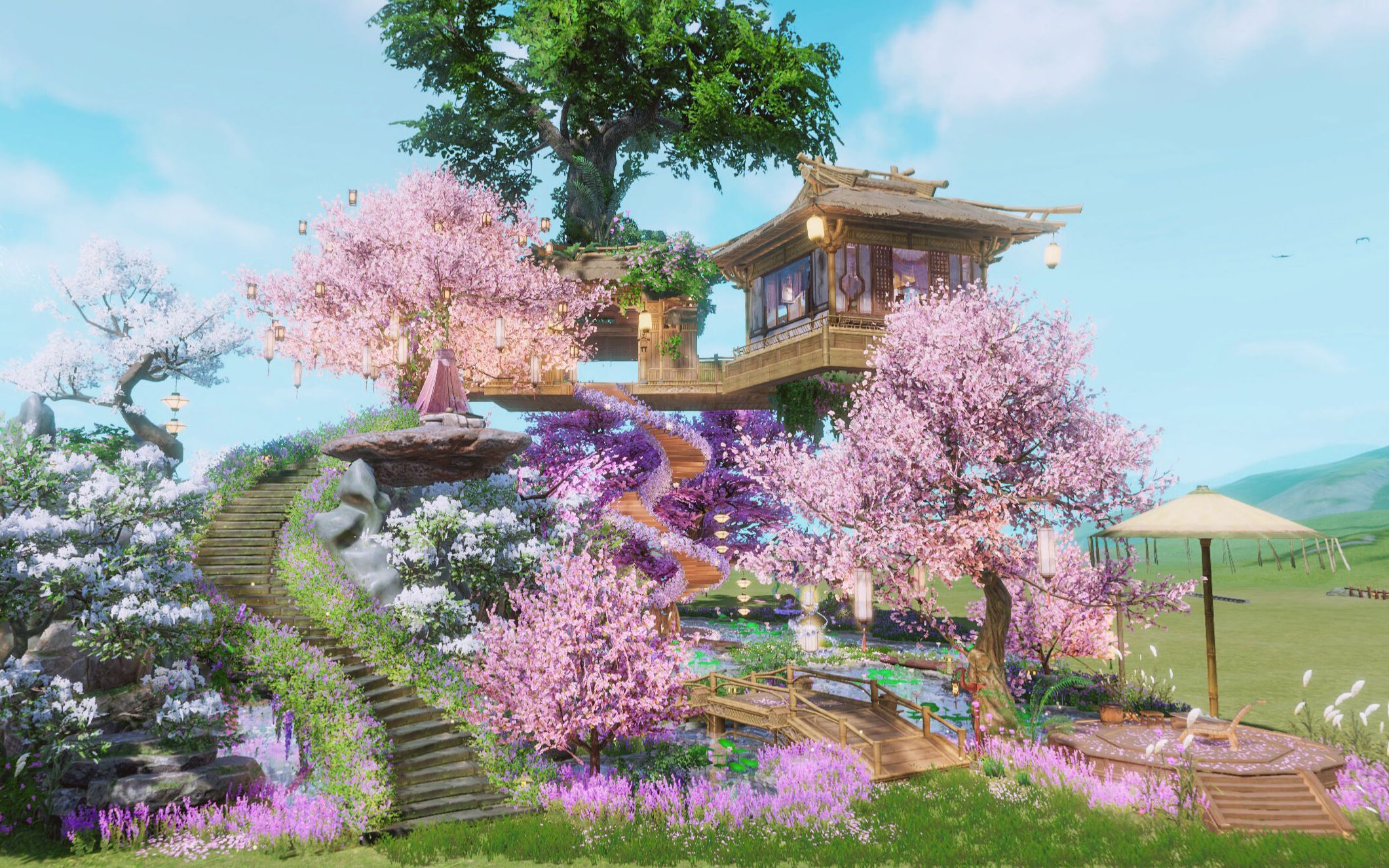 世外仙2000平通用剑3剑网3家园唯美浪漫的世外桃源蓝图