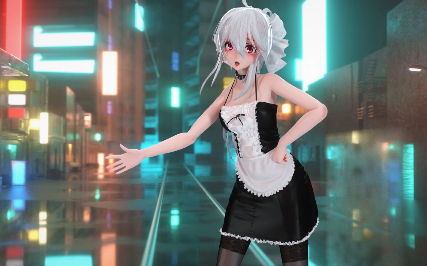 【布料】可爱的吊带袜女仆_哔哩哔哩_bilibili