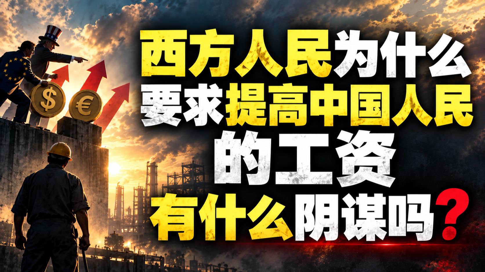 西方人民为什么要求提高中国人民的工资，有什么阴谋吗？