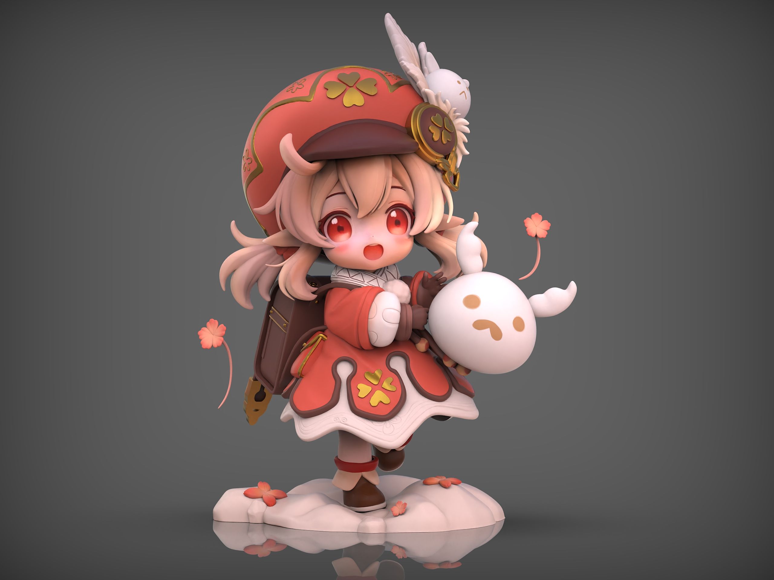 【原神】zbrush简单易懂的可莉角色建模思路—全身