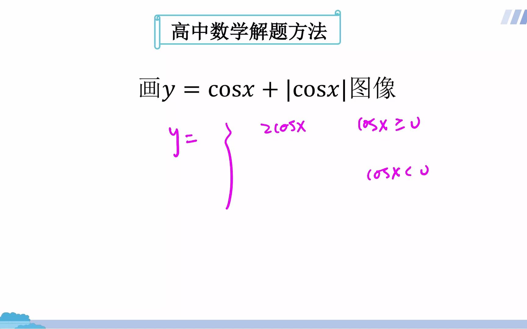 高中数学:三角函数图像画法,两个步骤轻松求解哔哩哔哩bilibili