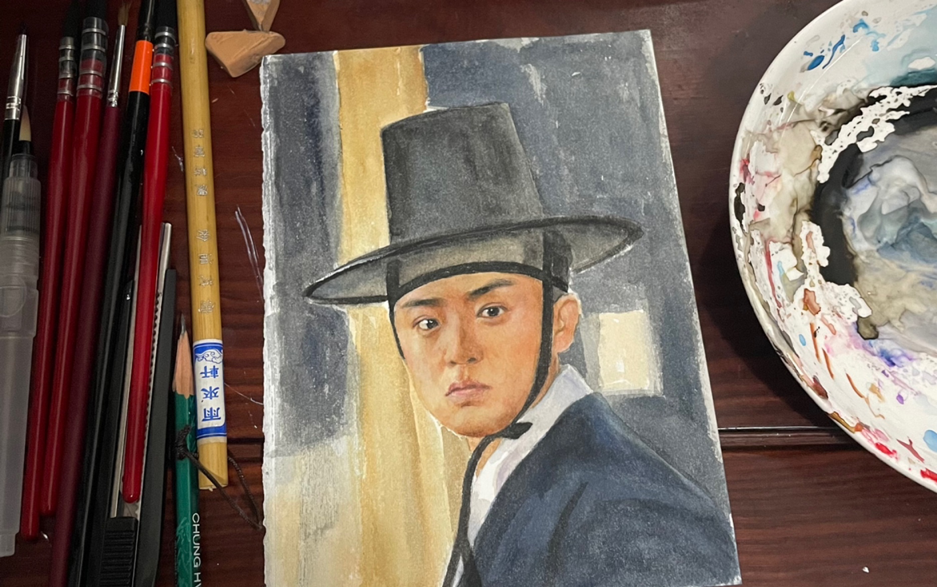 【水彩手绘】风之画员